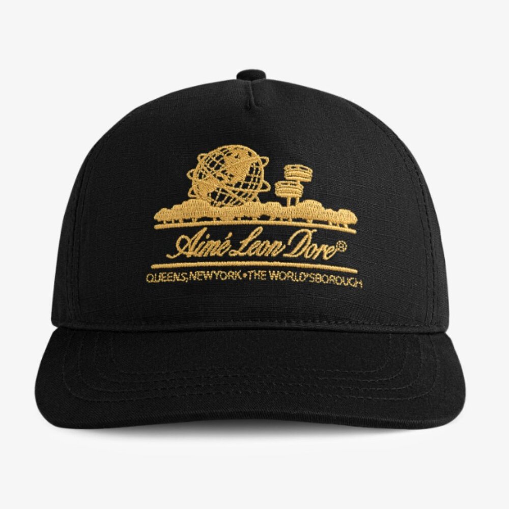 AIME LEON DORE unisphere SnapBack hat cap in jet black